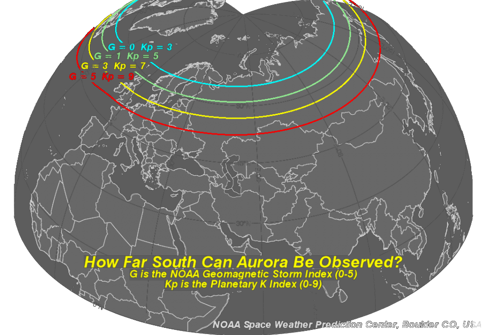 Aurora Kp map